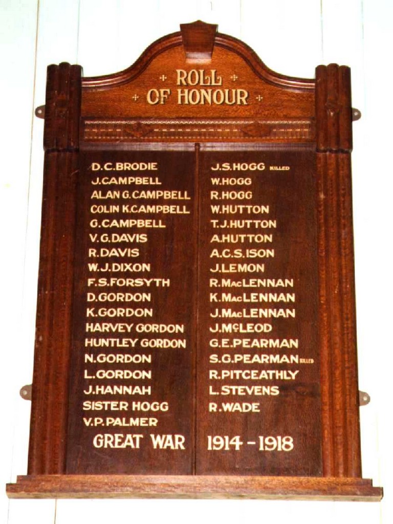 Greenmount Roll of Honour