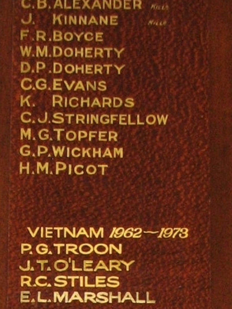 Greymare Honor Roll (WWI, WWII and Vietnam)