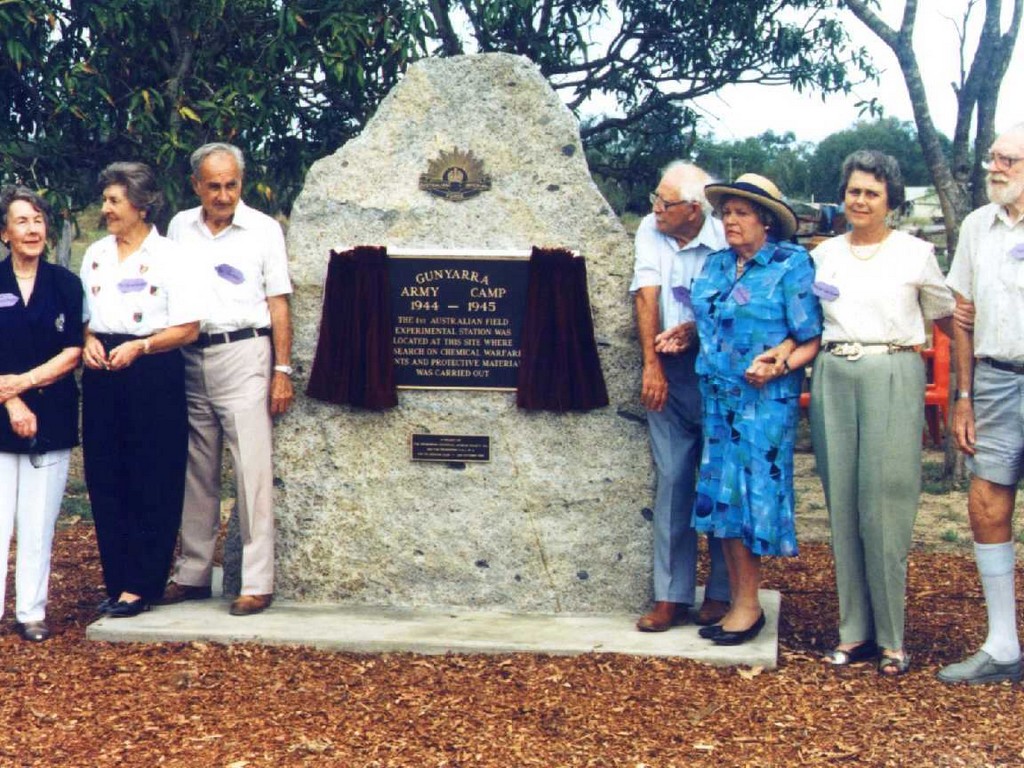 Gunyarra Army Camp Memorial - dedication