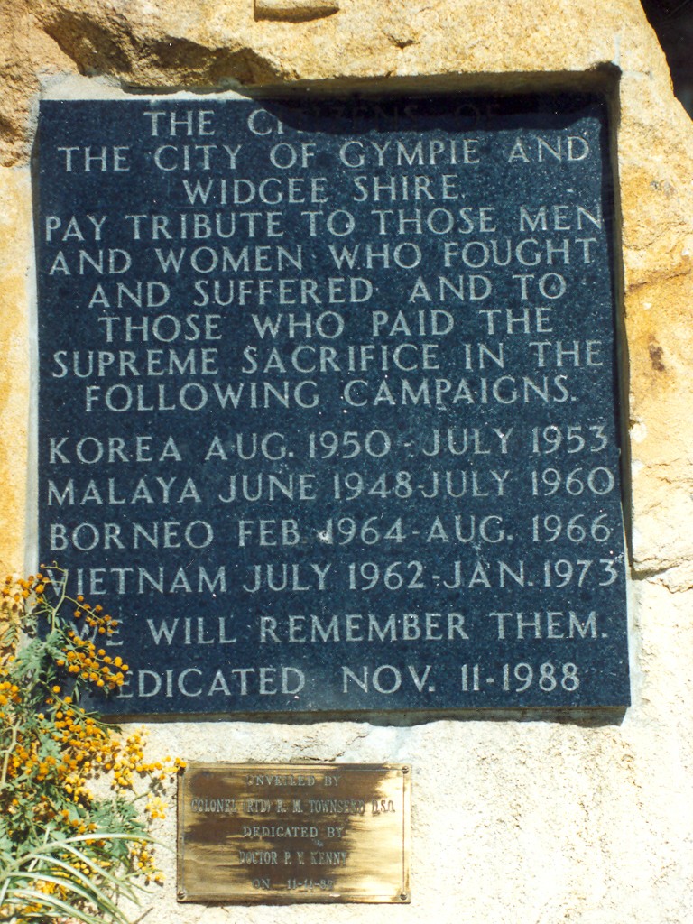 Gympie Later Wars Memorial