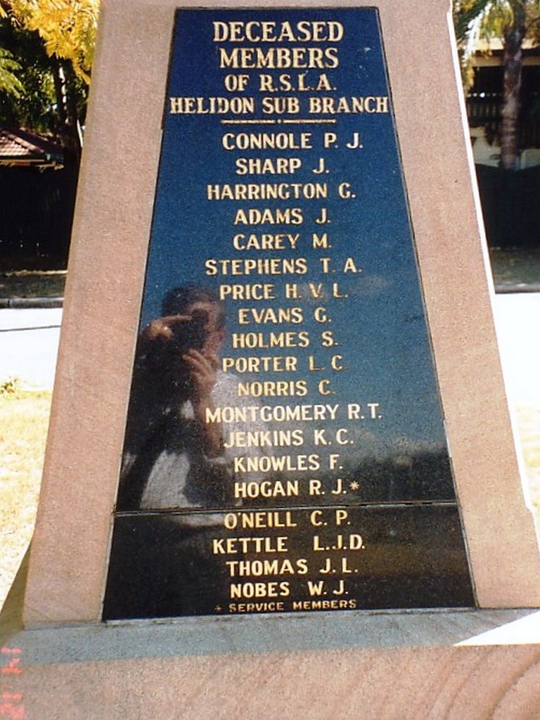 Helidon War Memorial - Panel 3