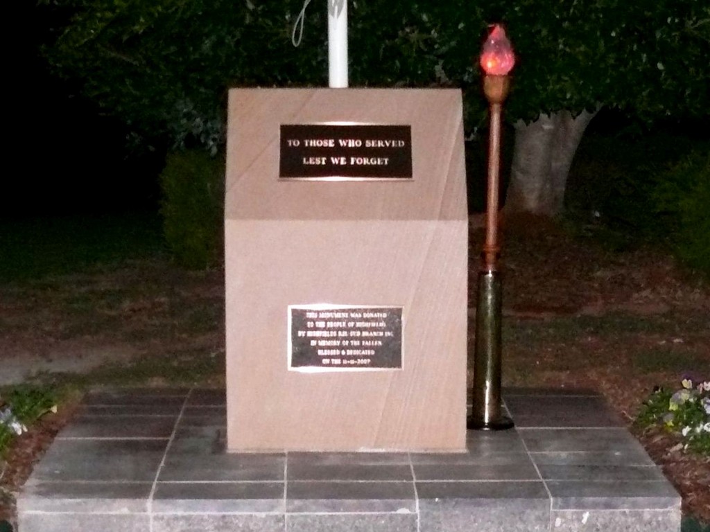 Highfields Services Memorial