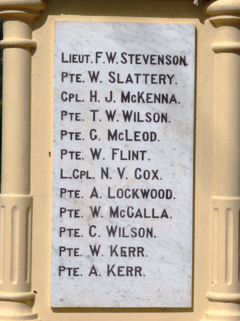 Howard and Burrum District War Memorial (Digger) Plaque 2