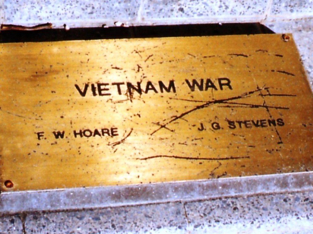 Hughenden War Memorial and Flagpole Plaque