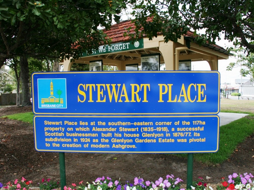 61st Battalion Queensland Cameron Highlanders Memorial - Stewart Place