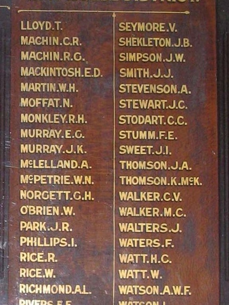 Photo of Ilfracombe WWI Honour Roll 1914-1919
