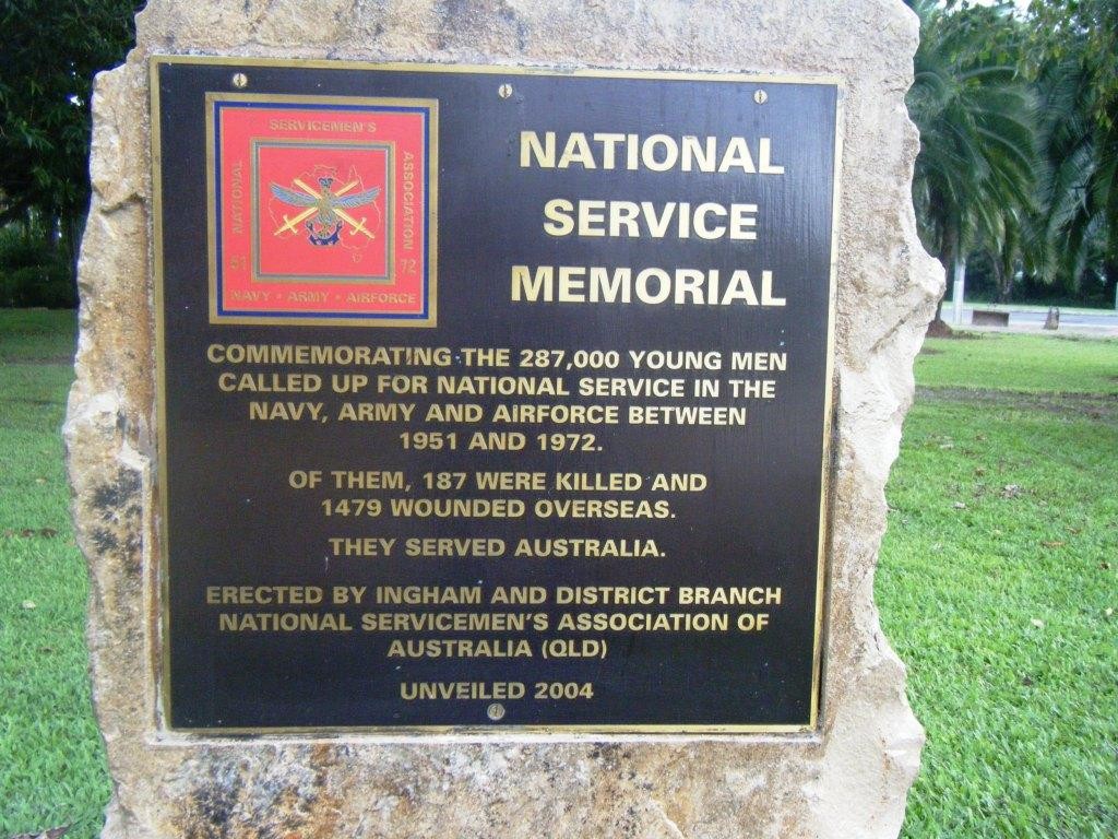 National Service Memorial - Plaque