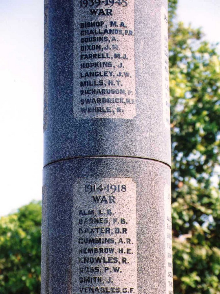 Ingham War Memorial - Rolls of Honour