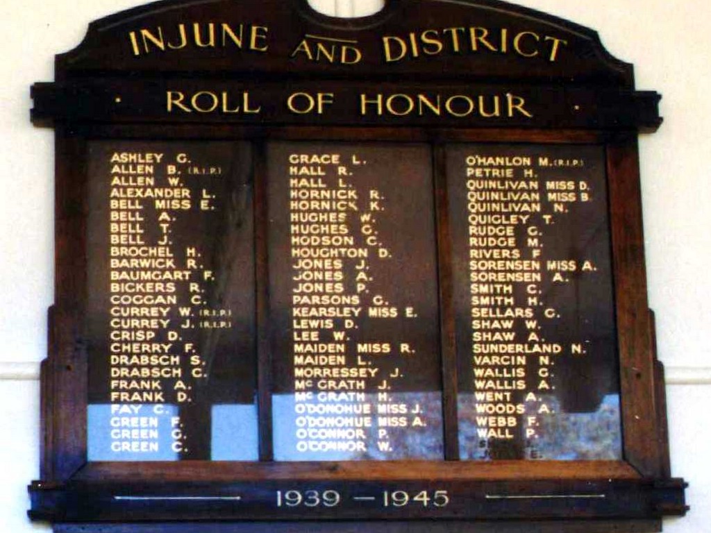 Injune and District Honour Roll