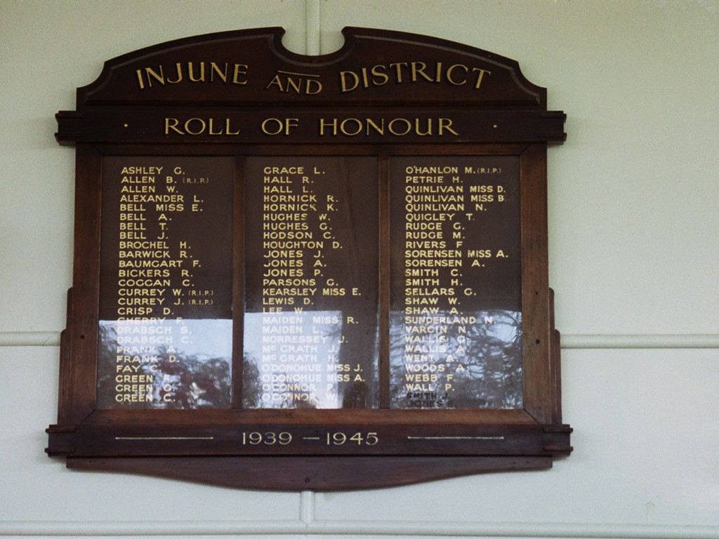 Injune and District Honour Roll