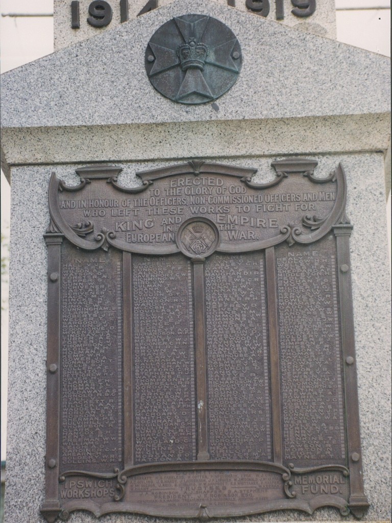 Ipswich Railway Workshop3 War Memorial