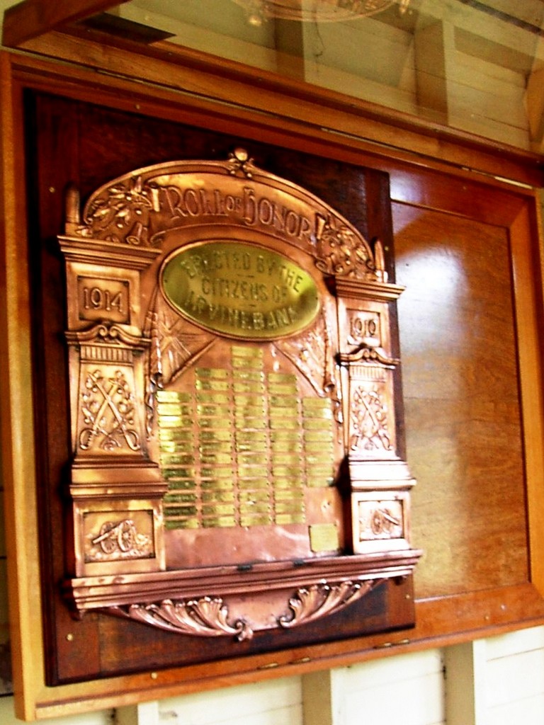 Irvinebank Roll of Honour
