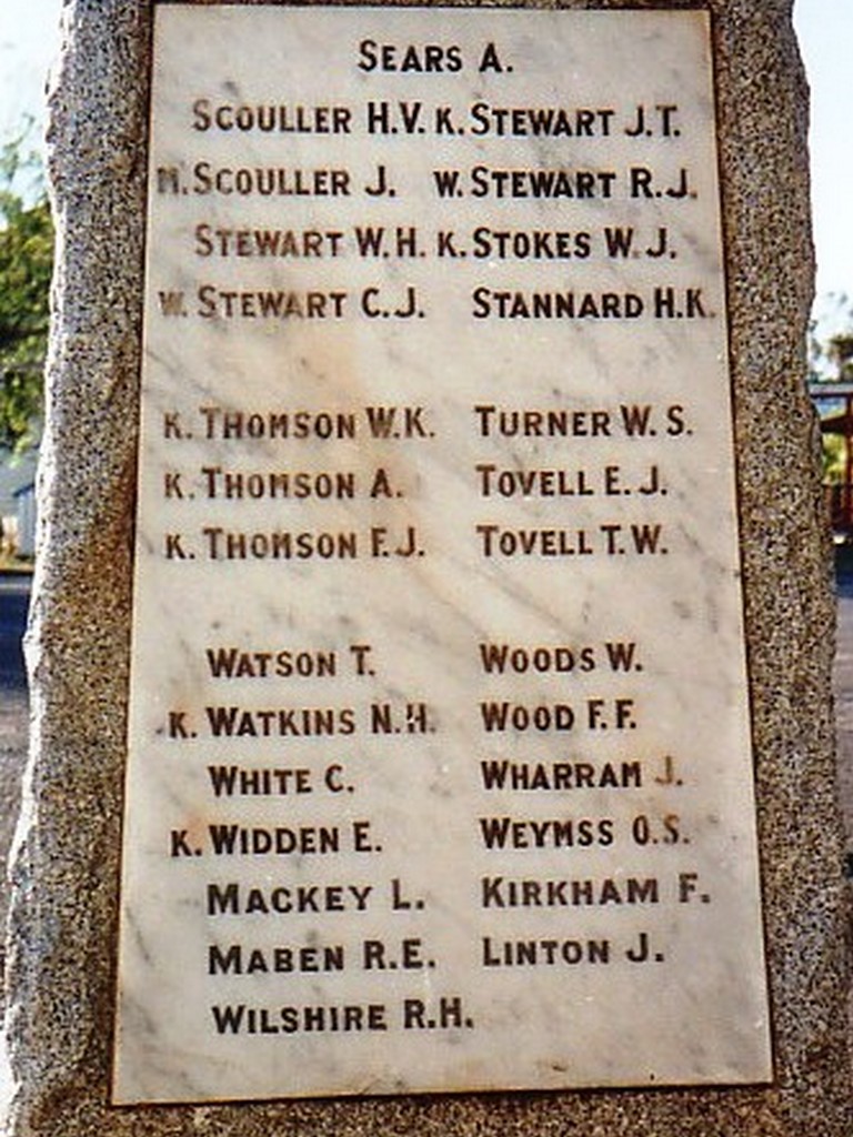 Jandowae War Memorial Plaque