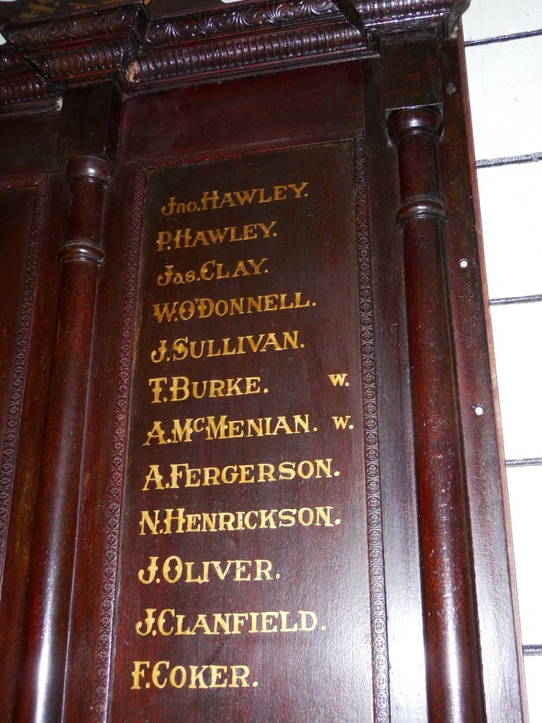 Kabra 1914 - 1919 Honour Board