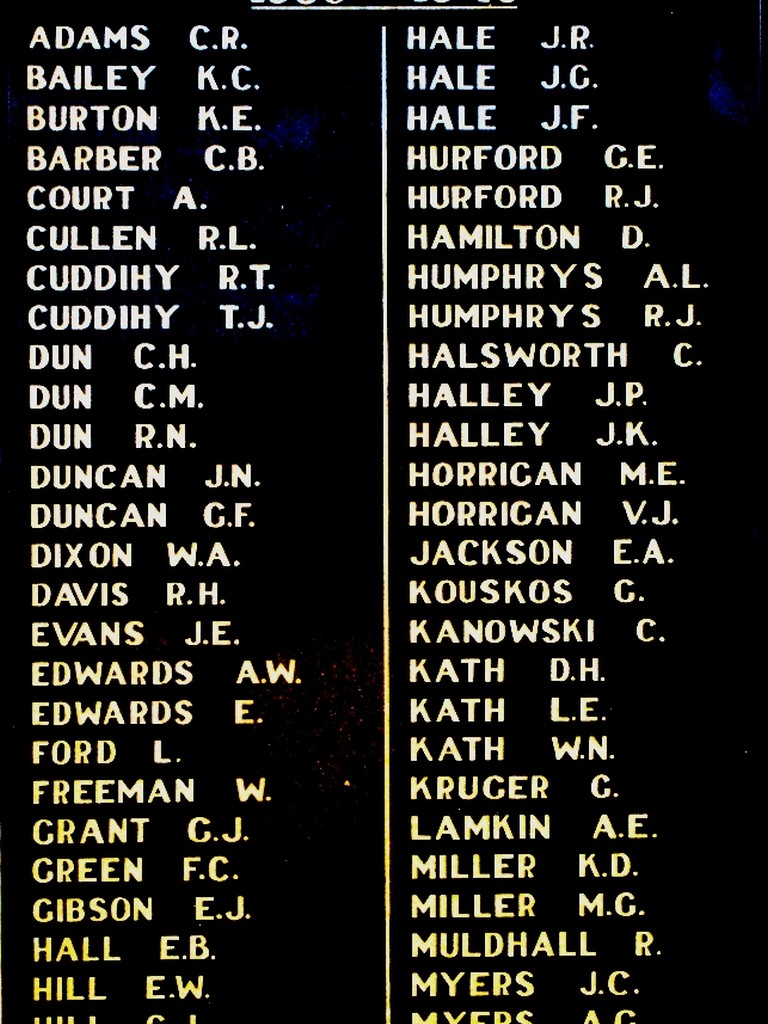 Kaimkillenbun War Memorial Plaque