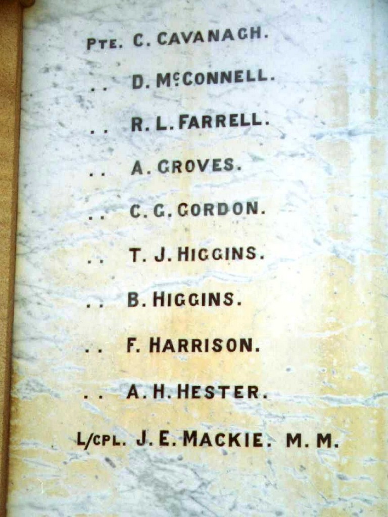 Kandanga War Memorial (Digger) - Roll of Honour