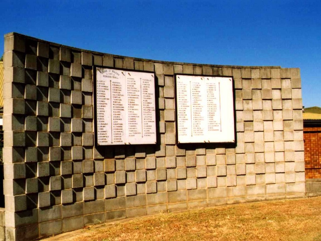 Kilcoy War Memorial - Wall
