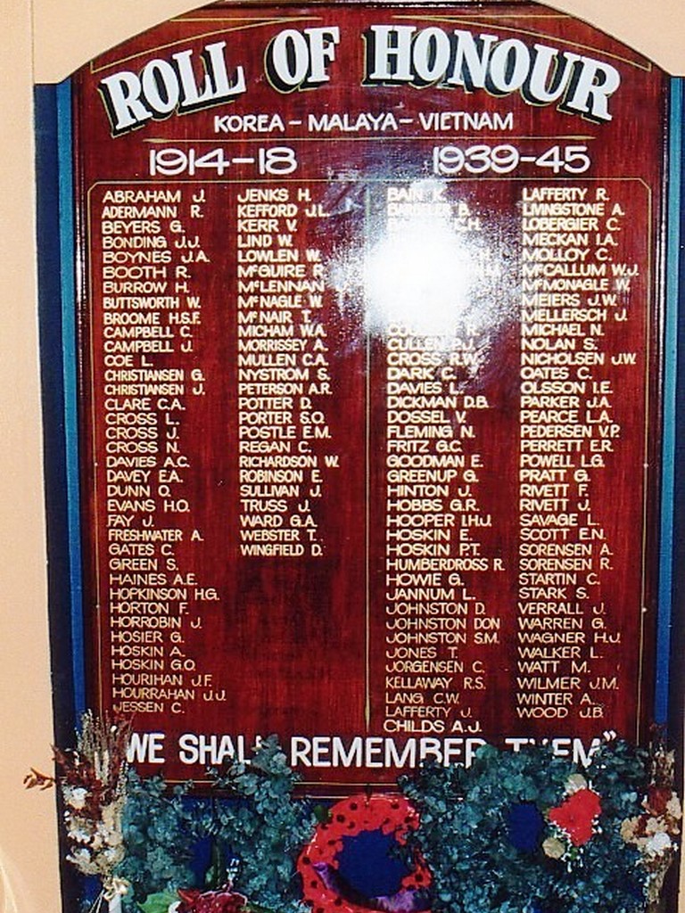 Photo of Kingaroy RSL Roll of Honour