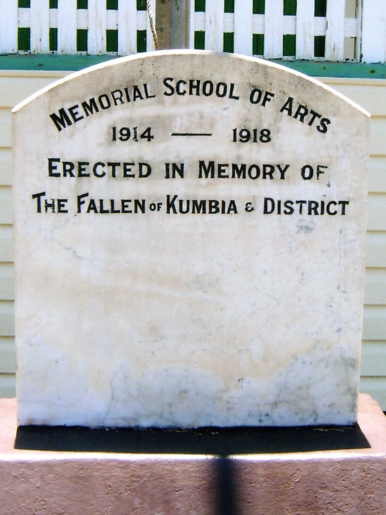 Kumbia and District Memorial School of Arts - Honour Stone