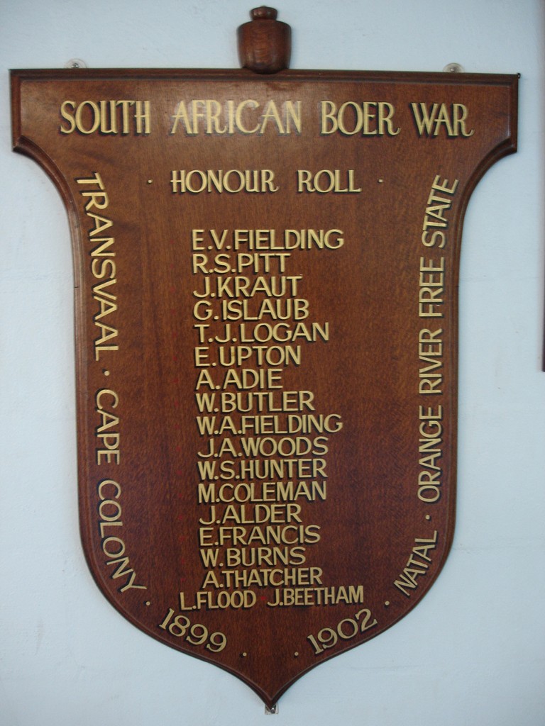 Laidley, South African Boer War Honour Roll