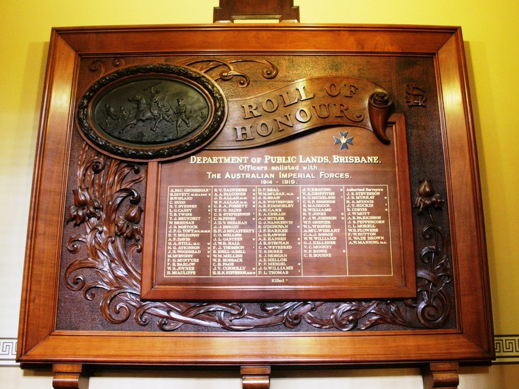 Lands Administration Department Honour Board