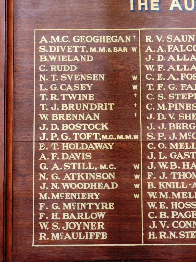 Lands Administration Department Honour Board