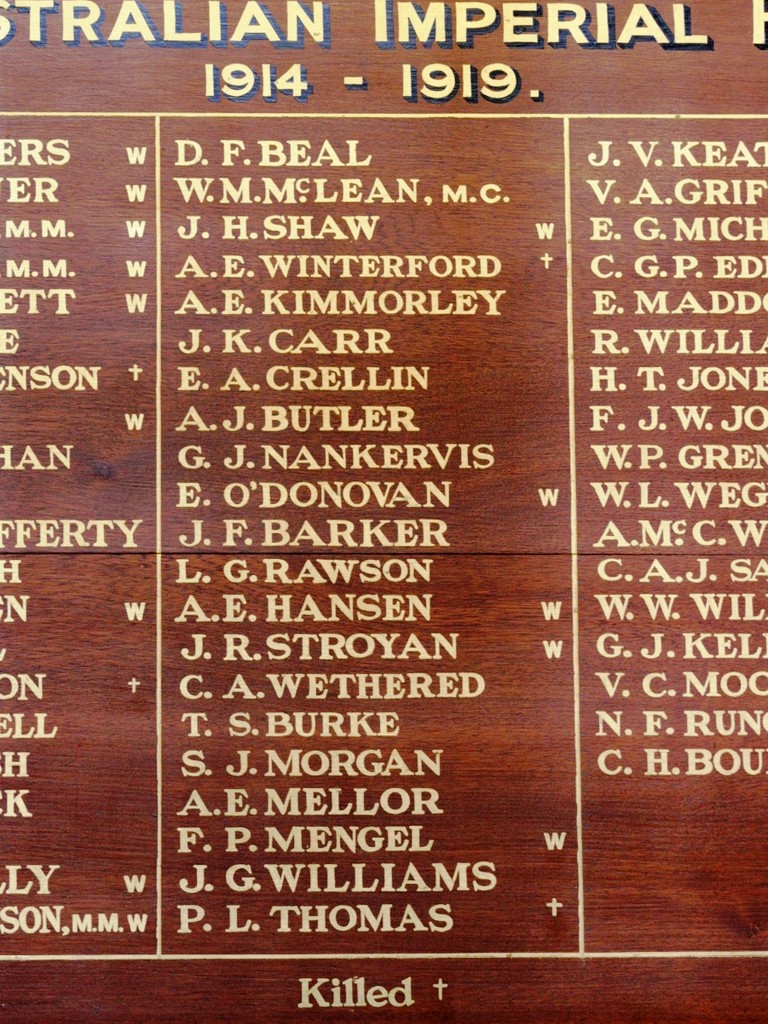 Lands Administration Department Honour Board