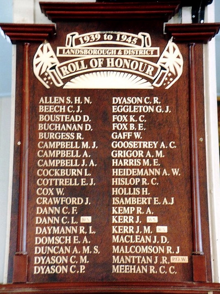 Landsborough and District Roll of Honour