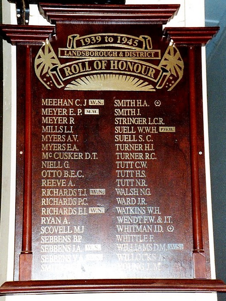 Landsborough and District Roll of Honour