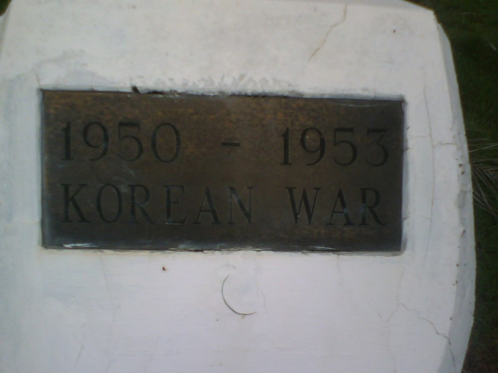 Laura War Memorial Korean Plaque