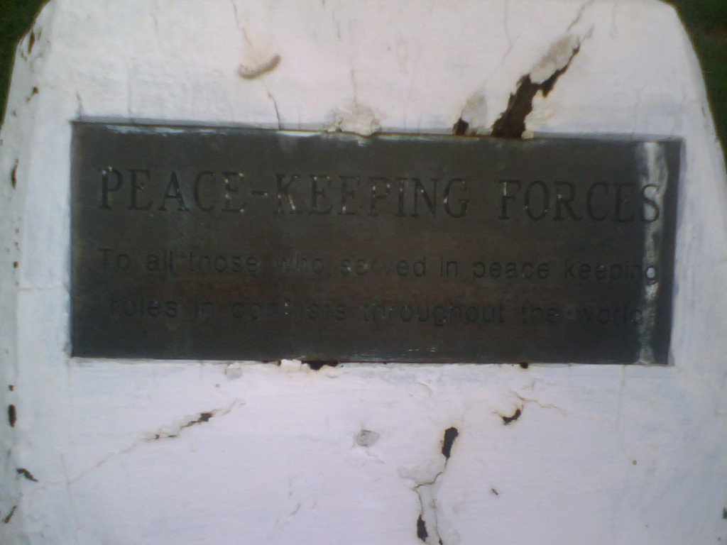 Laura War Memorial Peacekeepers Plaque