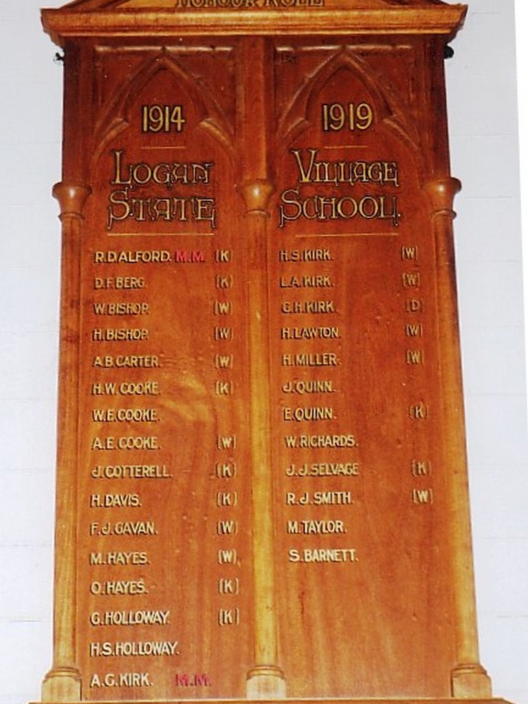Logan Village State School Honour Board
