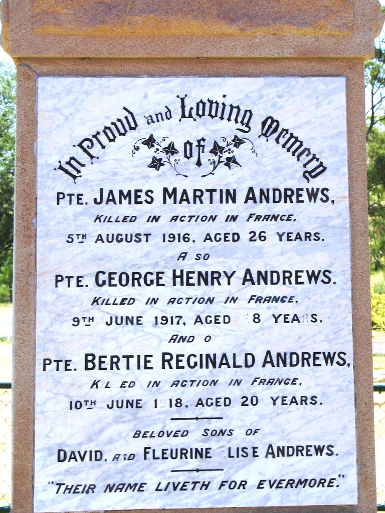 Ma Ma Creek War Memorial (Digger) - Honour Roll Panel