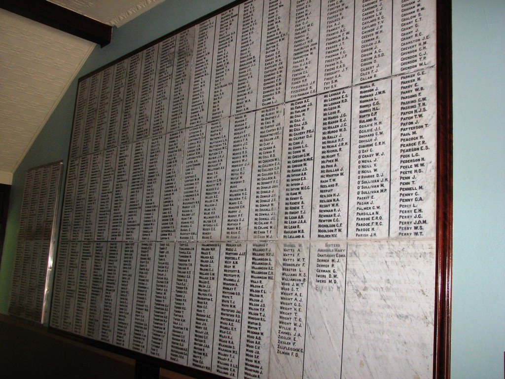 Mackay Old Town Hall Honour Board