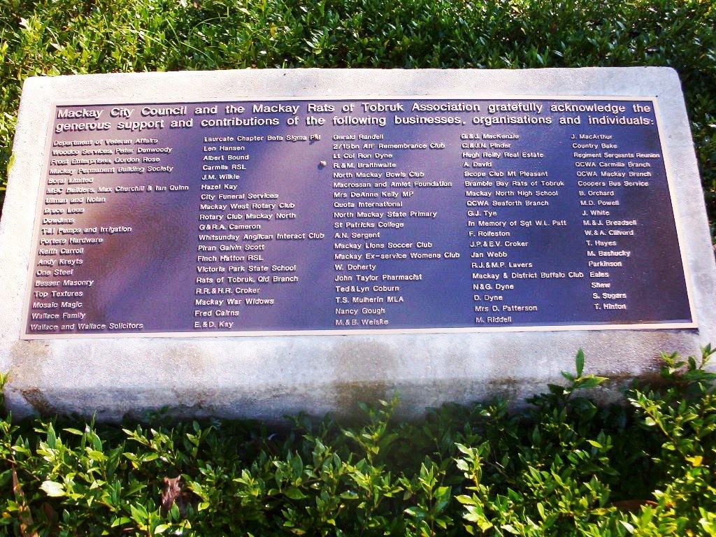 Mackay Rats of Tobruk Memorial