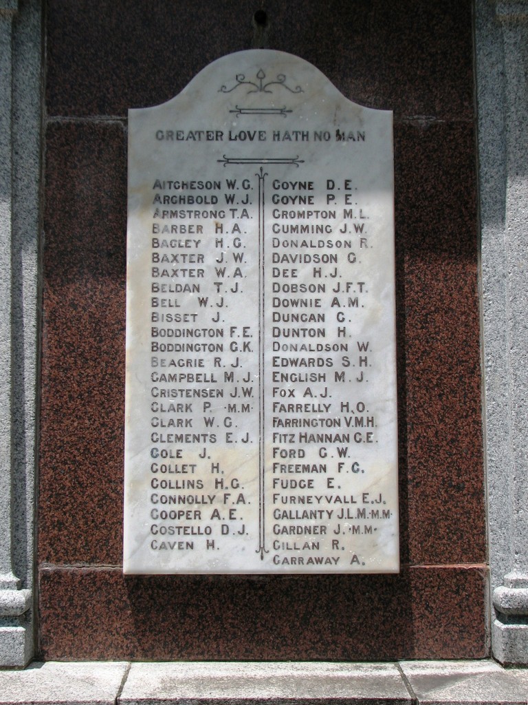 Mackay Cenotaph - back