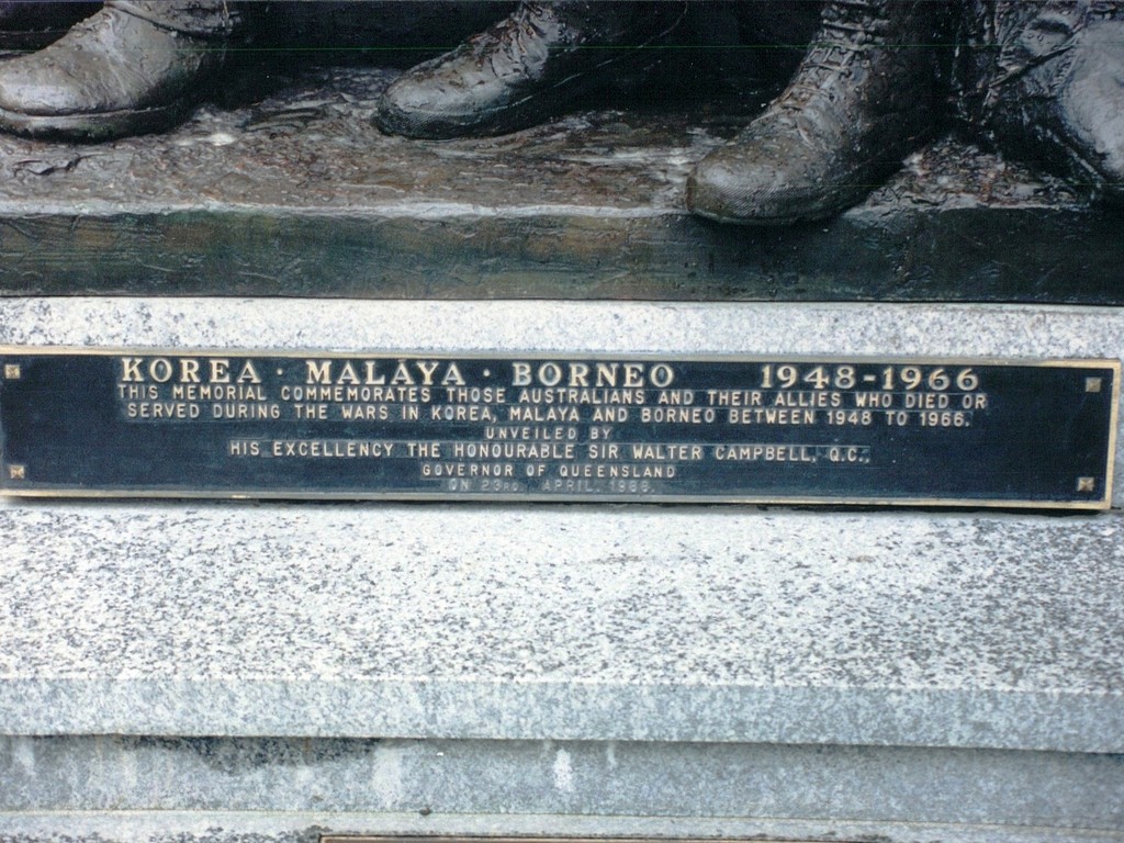 Anzac Square Korea Malaya Borneo Memorial