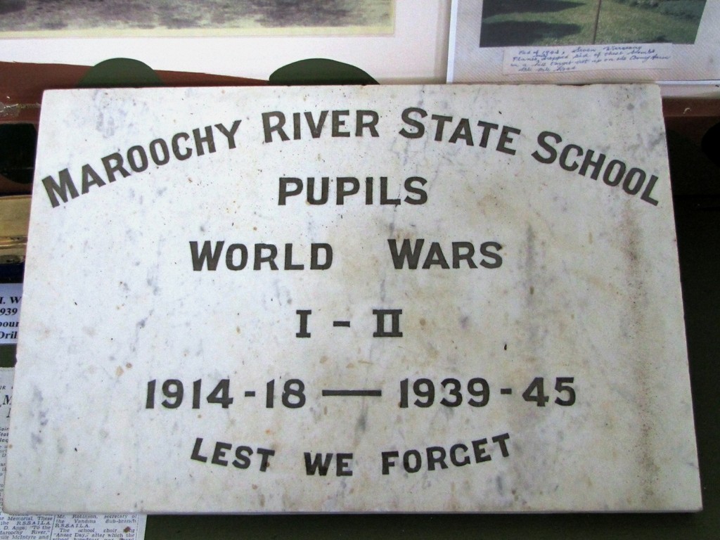 Maroochy River State School Memorial Plaque