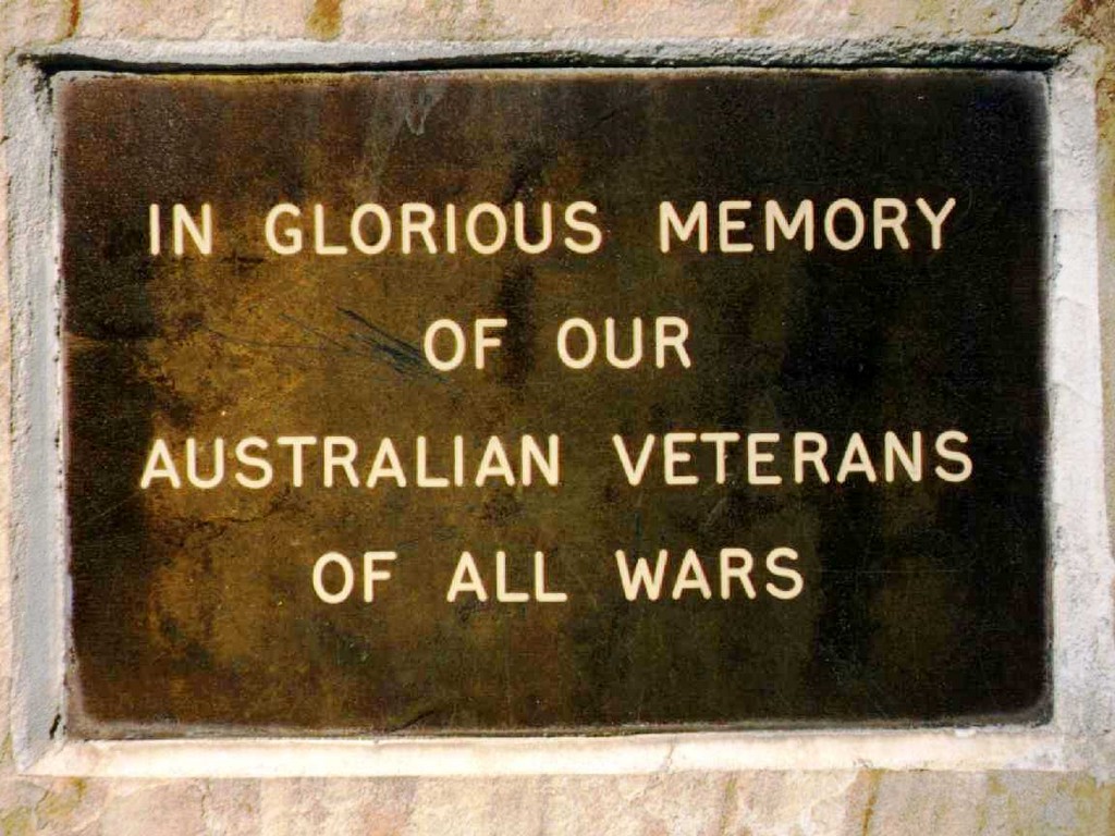 Maroochydore War Memorial Plaque