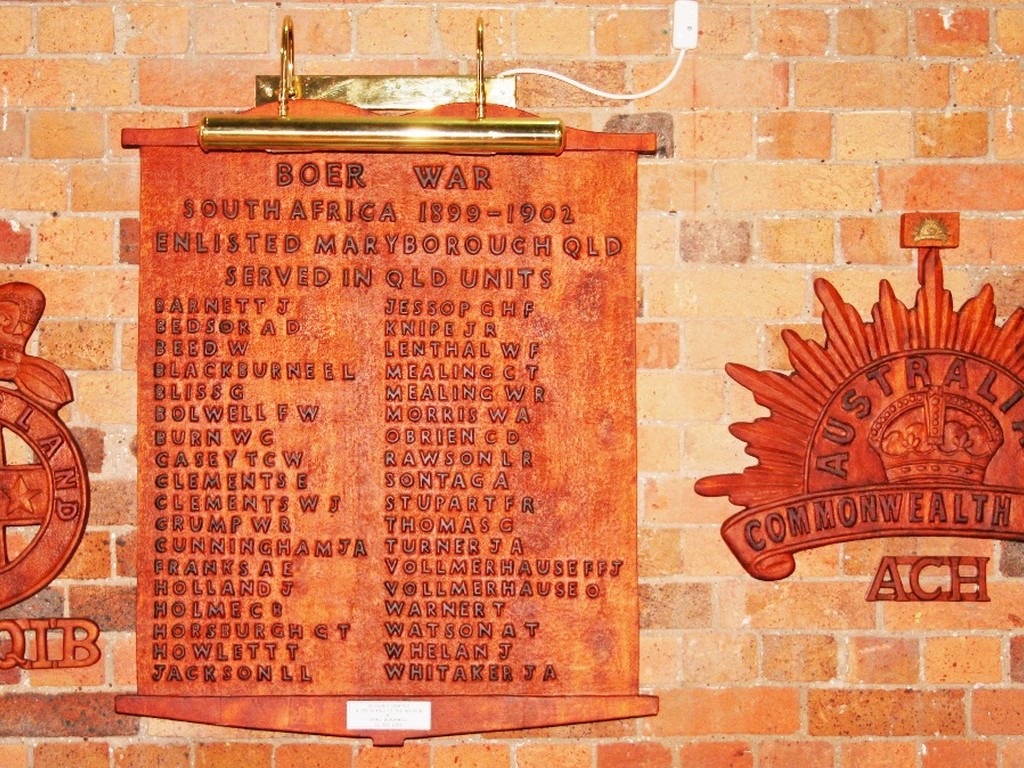Maryborough Boer War Honour Board - 2009