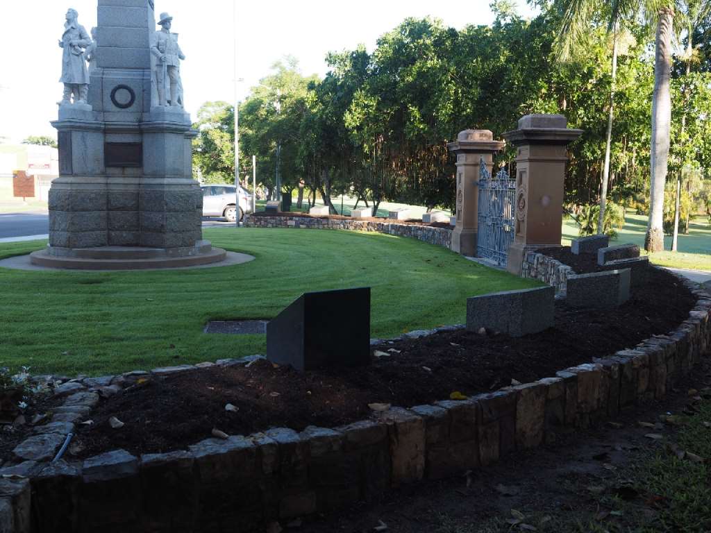 Gardens with plaques