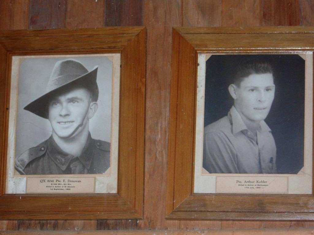 Photos of two of the four servicemen who lost their lives