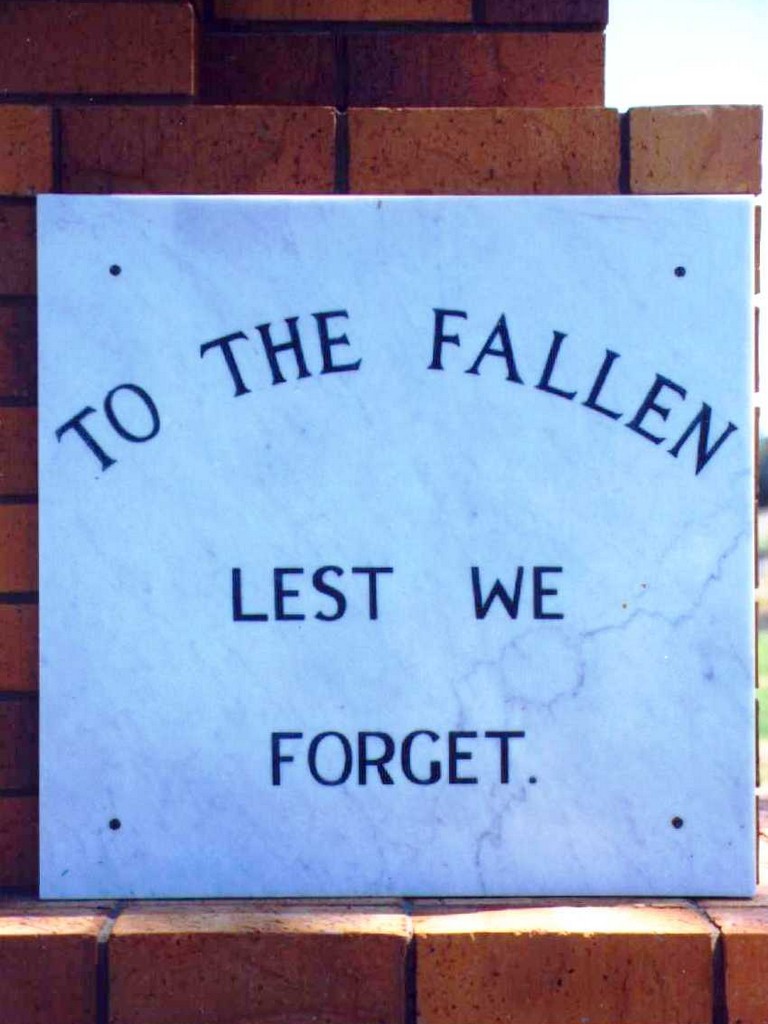 Meandarra War Memorial - plaque