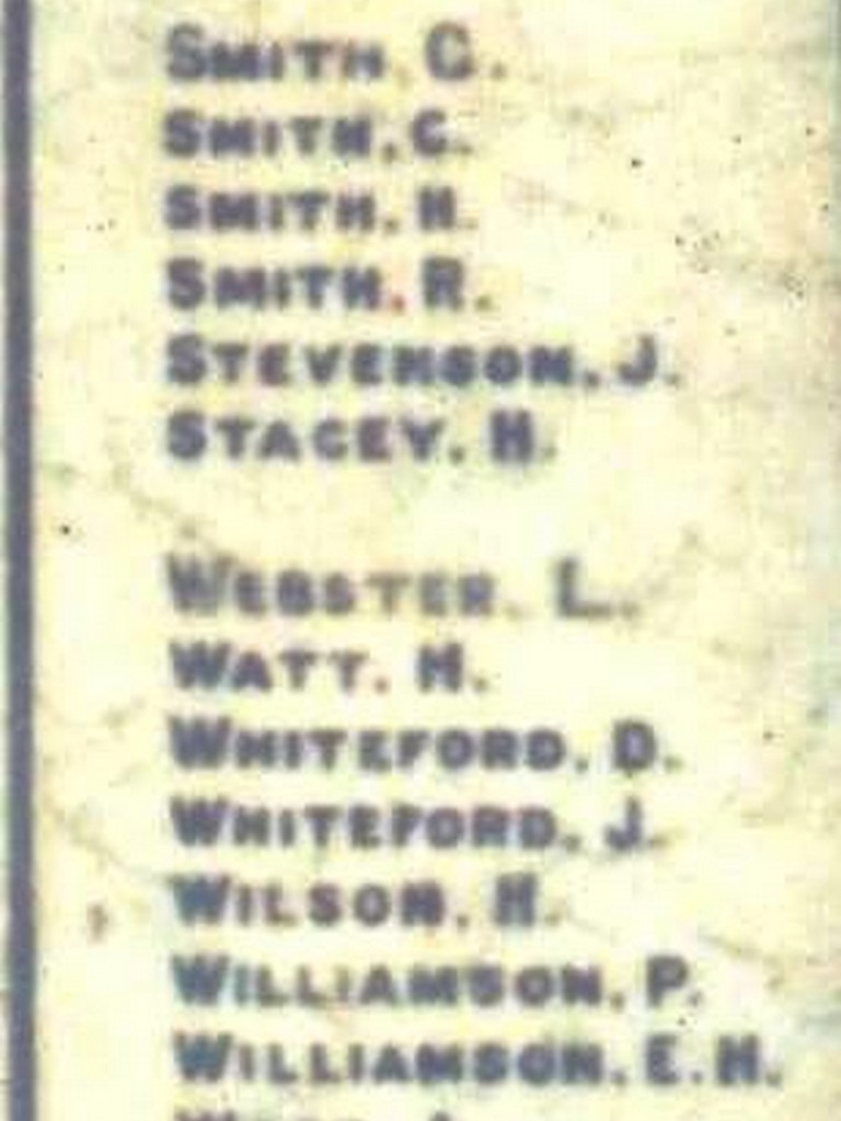 Mirani WWI Honour Board 1914 - 1919 (Q-Z) (c 1994)