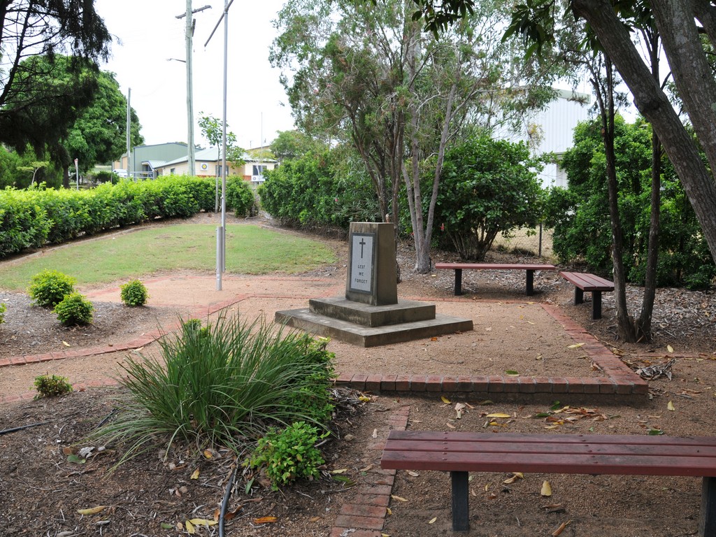 Mount Larcom Memorial Garden layout.