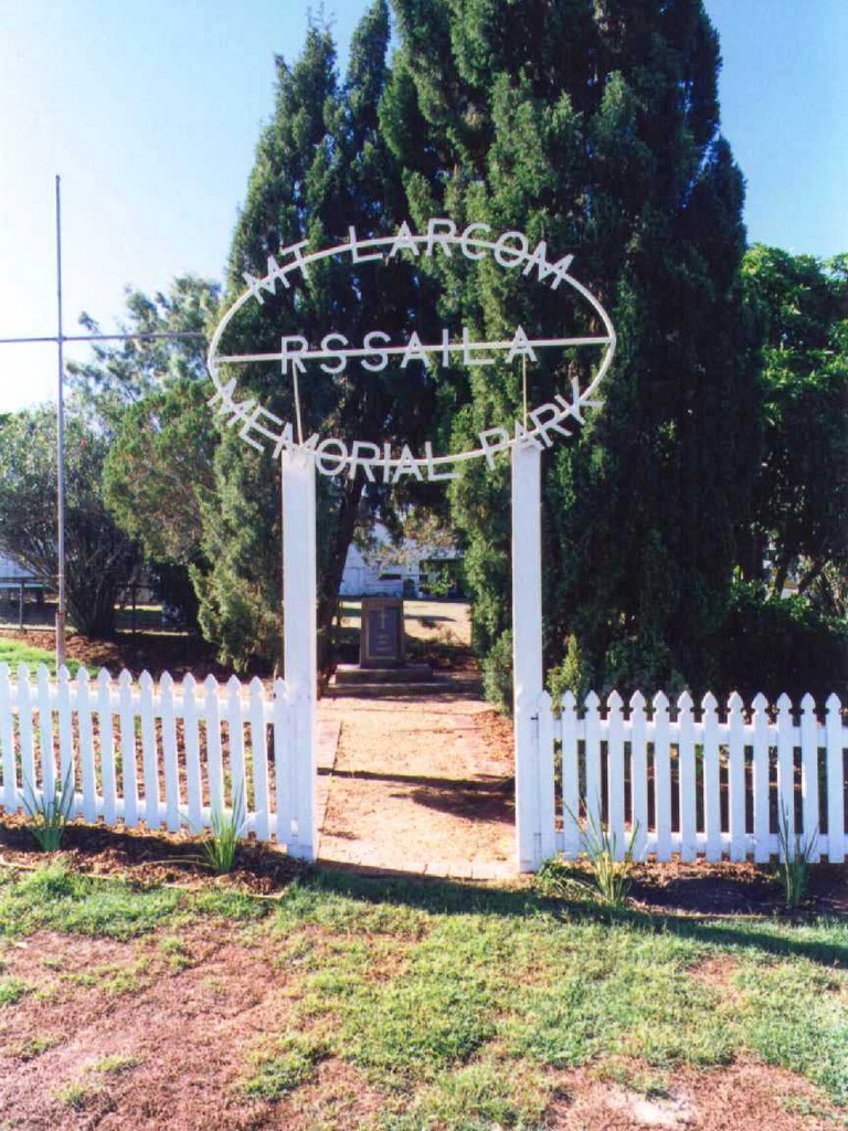 Mount Larcom Memorial Park Gates