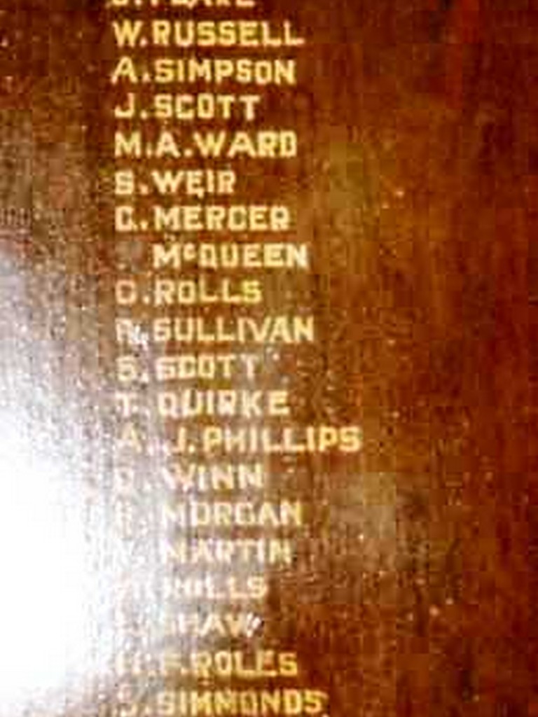 Mount Morgan Mine Honour Board