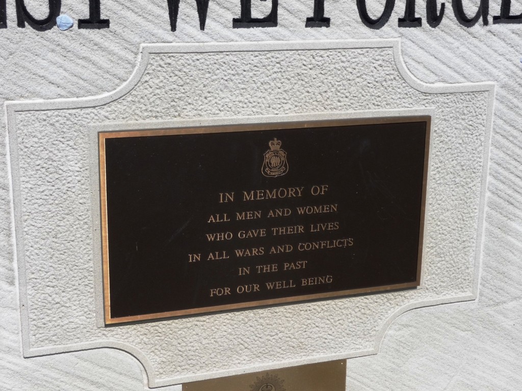 Moura RSL War Memorial - commemoration plaque