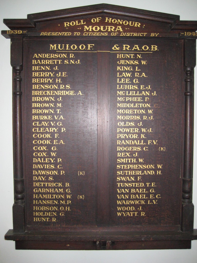 Moura District Honour Board