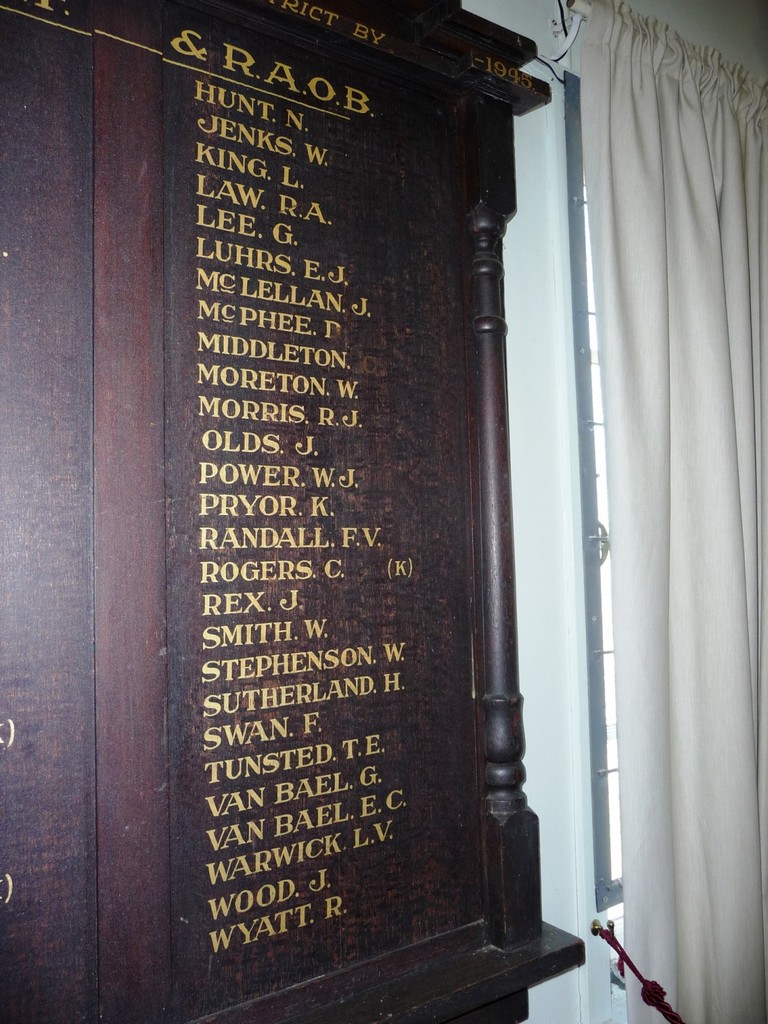 Moura RSLA Sub-Branch Honour Board